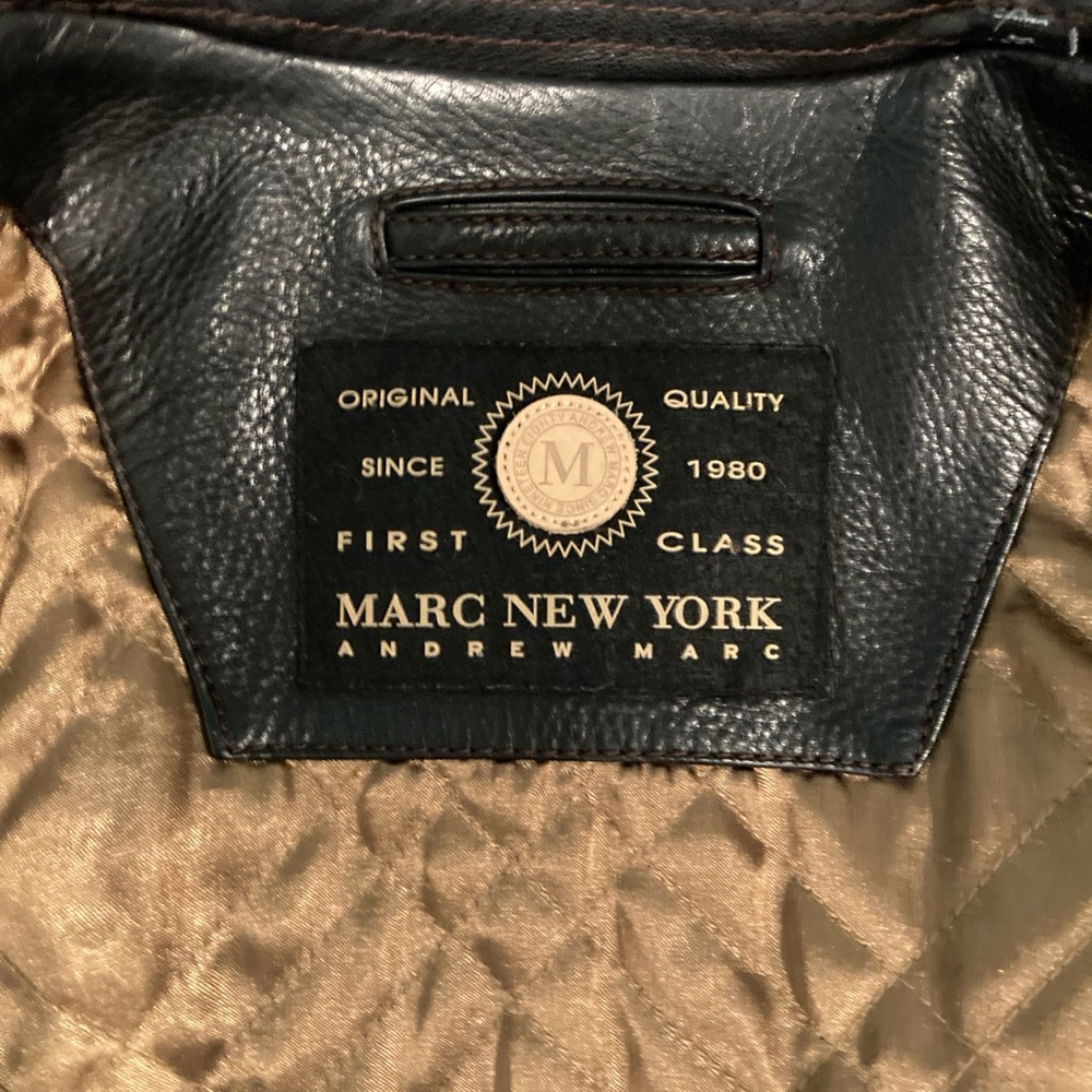 Marc New York Black and Gold Men's Jacket